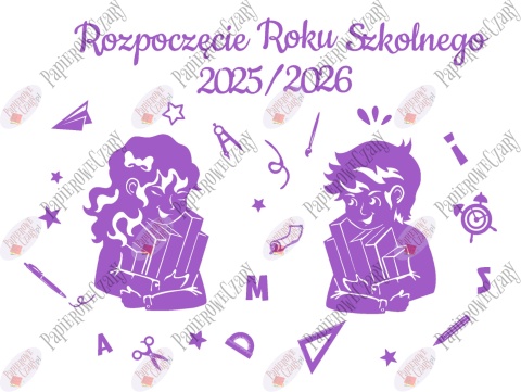 Zestaw 223 Rozpoczęcie Roku Szkolnego Dekoracje z papieru