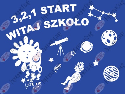 Zestaw 222 Rok szkolny Kosmos Dekoracje z papieru