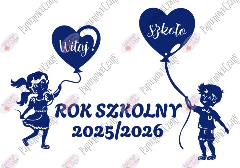 Zestaw 226 Rok Szkolny Dzieci Balony Dekoracje z papieru