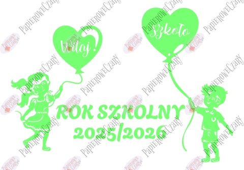Zestaw 226 Rok Szkolny Dzieci Balony Dekoracje z papieru