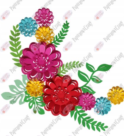 Zestaw 4/4 3D Dekoracje z papieru
