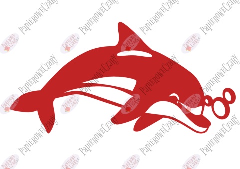 Delfin 2 Dekoracje z papieru