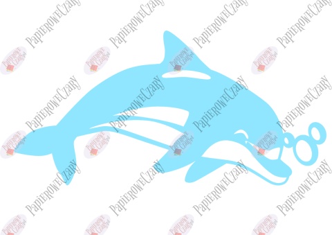 Delfin 2 Dekoracje z papieru