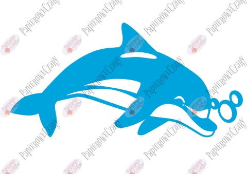 Delfin 2 Dekoracje z papieru