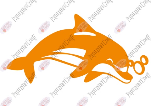 Delfin 2 Dekoracje z papieru