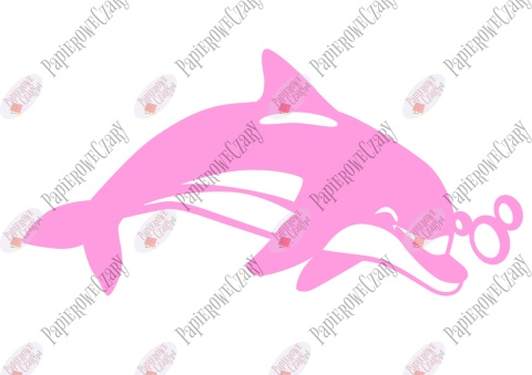 Delfin 2 Dekoracje z papieru