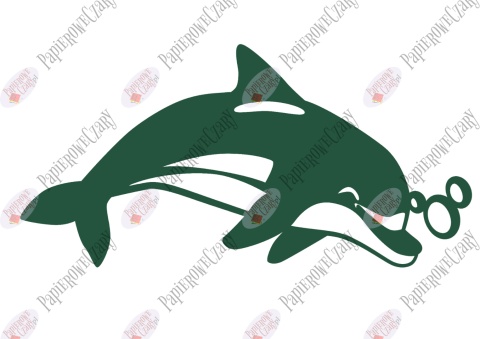 Delfin 2 Dekoracje z papieru