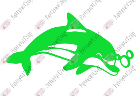 Delfin 2 Dekoracje z papieru