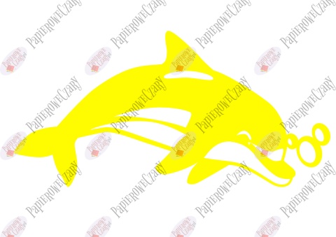 Delfin 2 Dekoracje z papieru