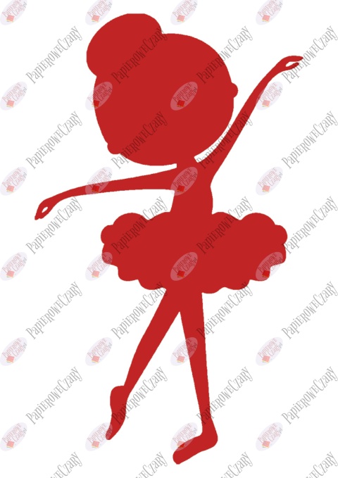 Baletnica 1 Dekoracje z papieru