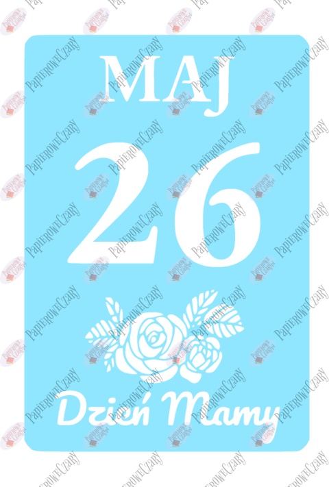 Kartka z kalendarza 26 Maj 1 Dekoracje z papieru
