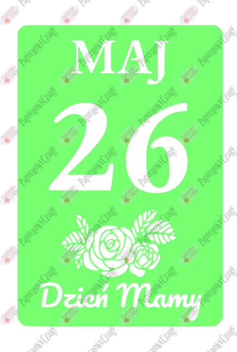 Kartka z kalendarza 26 Maj 1 Dekoracje z papieru
