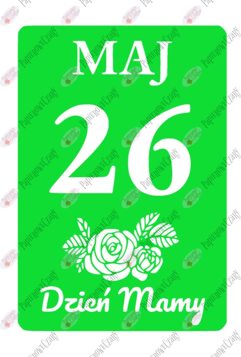 Kartka z kalendarza 26 Maj 1 Dekoracje z papieru