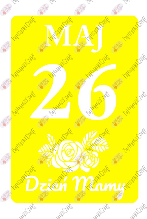Kartka z kalendarza 26 Maj 1 Dekoracje z papieru