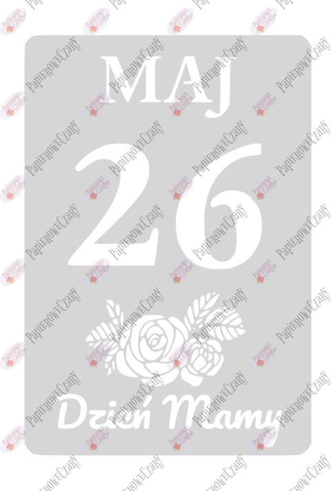 Kartka z kalendarza 26 Maj 1 Dekoracje z papieru