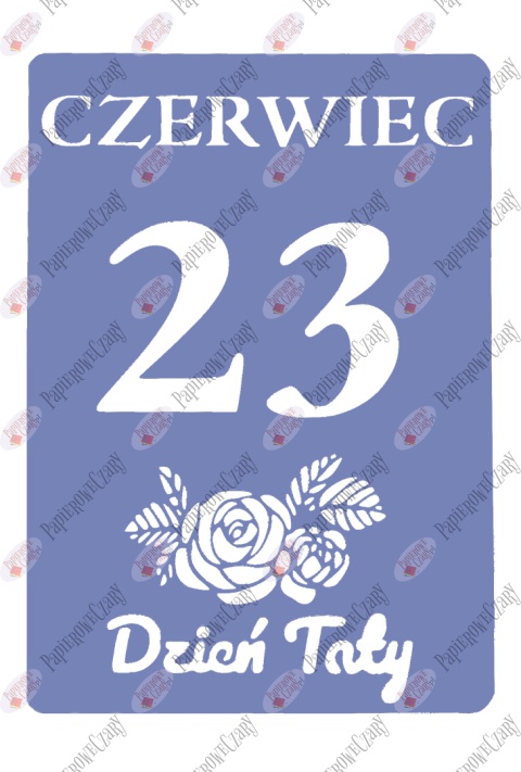 Kartka z kalendarza 23 Czerwiec 1 Dekoracje z papieru