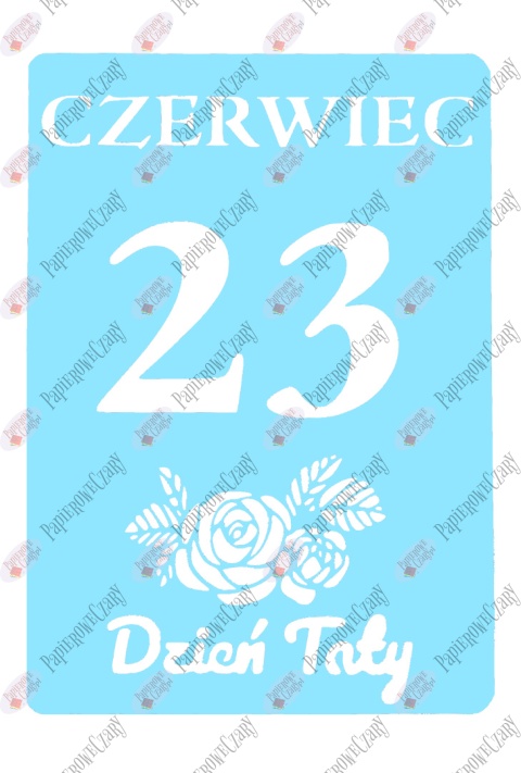 Kartka z kalendarza 23 Czerwiec 1 Dekoracje z papieru