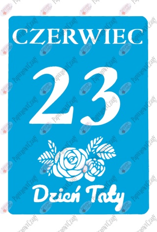 Kartka z kalendarza 23 Czerwiec 1 Dekoracje z papieru