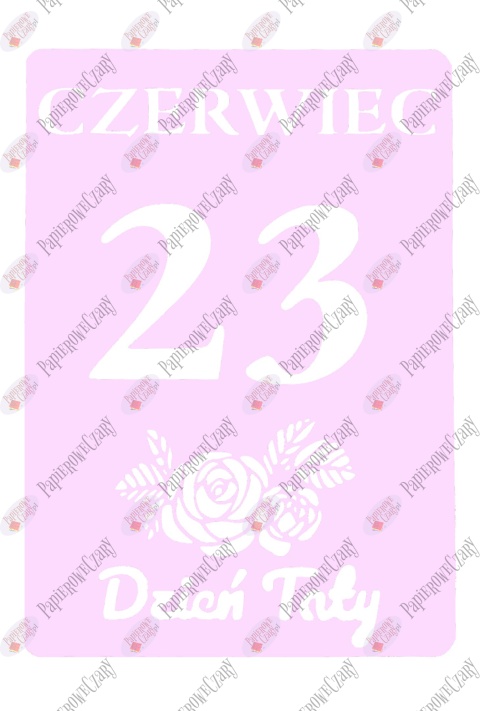 Kartka z kalendarza 23 Czerwiec 1 Dekoracje z papieru