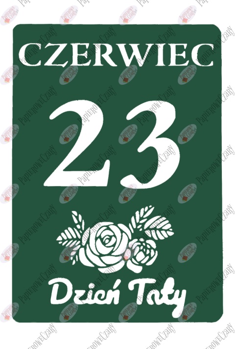 Kartka z kalendarza 23 Czerwiec 1 Dekoracje z papieru