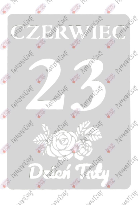 Kartka z kalendarza 23 Czerwiec 1 Dekoracje z papieru