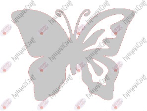Motyl 10 półpełny Dekoracje z papieru