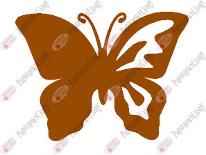 Motyl 10 półpełny Dekoracje z papieru