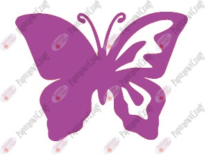 Motyl 10 półpełny Dekoracje z papieru