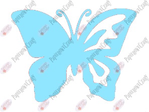 Motyl 10 półpełny Dekoracje z papieru