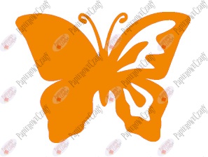 Motyl 10 półpełny Dekoracje z papieru