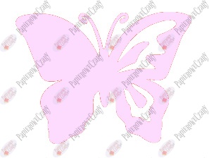 Motyl 10 półpełny Dekoracje z papieru