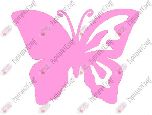 Motyl 10 półpełny Dekoracje z papieru