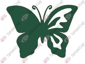 Motyl 10 półpełny Dekoracje z papieru