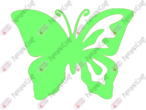Motyl 10 półpełny Dekoracje z papieru