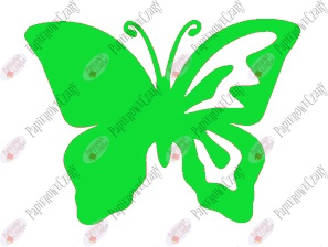 Motyl 10 półpełny Dekoracje z papieru