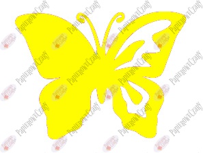 Motyl 10 półpełny Dekoracje z papieru
