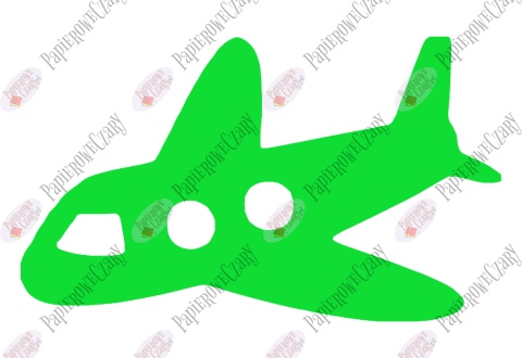 Samolot 1 Dekoracje z papieru