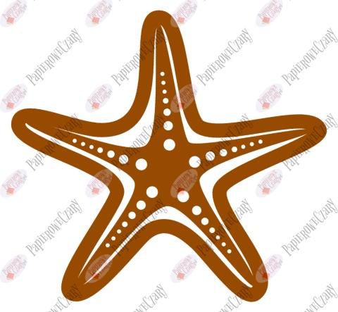 Rozgwiazda 2 Dekoracje z papieru