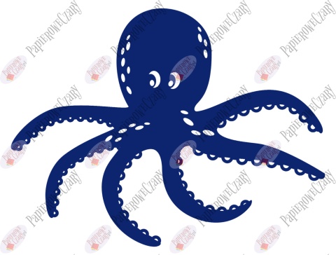 Ośmiornica 2 Dekoracje z papieru