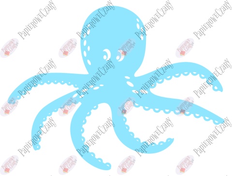 Ośmiornica 2 Dekoracje z papieru