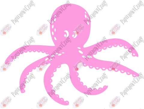 Ośmiornica 2 Dekoracje z papieru