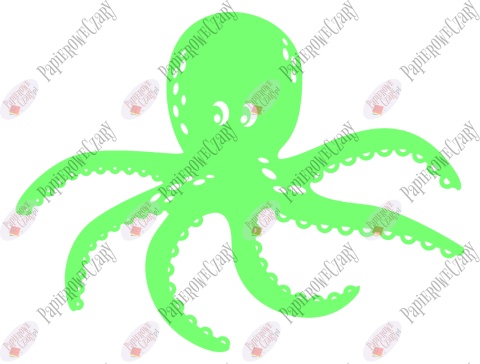 Ośmiornica 2 Dekoracje z papieru