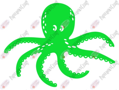 Ośmiornica 2 Dekoracje z papieru