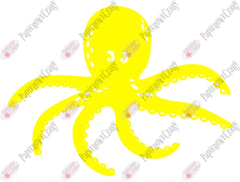 Ośmiornica 2 Dekoracje z papieru