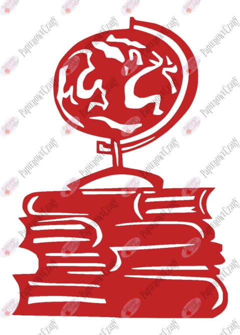 Globus na książkach 1 Dekoracje z papieru