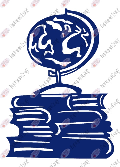 Globus na książkach 1 Dekoracje z papieru