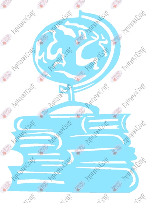 Globus na książkach 1 Dekoracje z papieru