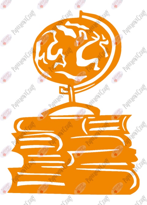 Globus na książkach 1 Dekoracje z papieru