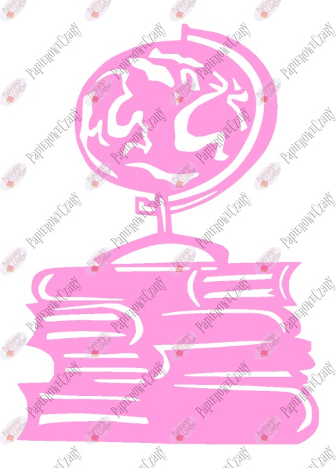 Globus na książkach 1 Dekoracje z papieru