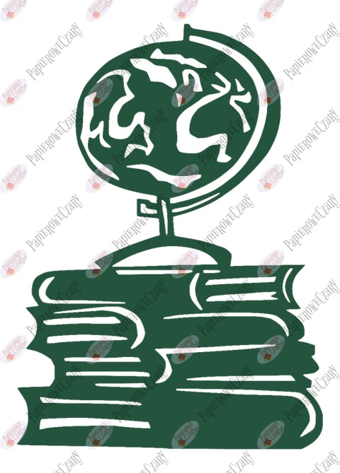 Globus na książkach 1 Dekoracje z papieru